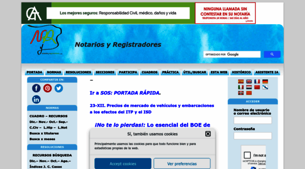 notariosyregistradores.com